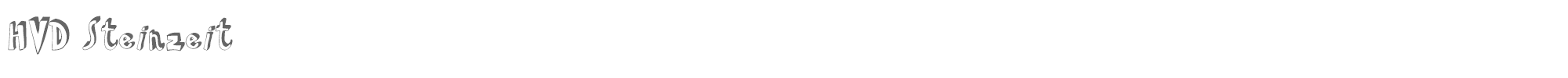 HVD Steinzeit HVD Steinzeit.otf font preview